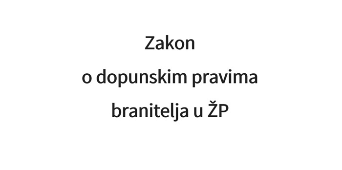 Zakon o dopunskim pravima branitelja u ŽP